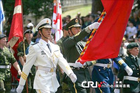中國(guó)儀仗隊(duì)參加俄羅斯閱兵，展現(xiàn)軍威與友誼的壯麗畫卷，中俄友誼見證，中國(guó)儀仗隊(duì)參加俄羅斯閱兵，壯麗畫卷展現(xiàn)軍威與深情友誼