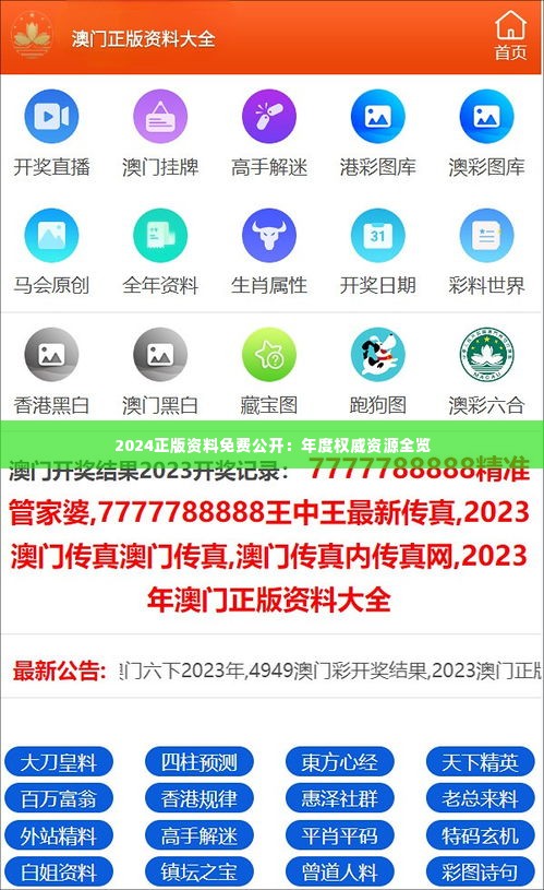 2024正版資料免費(fèi)公開(kāi)，獲取優(yōu)質(zhì)資源的全新途徑，優(yōu)質(zhì)資源獲取新途徑，2024正版資料免費(fèi)公開(kāi)